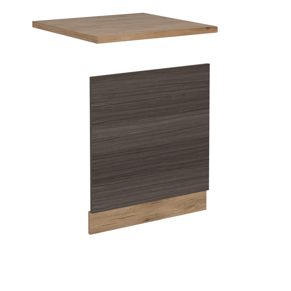 PŘEDNÍ PANEL R-Line Ušlechtilá šedá 60 cm , PD Dub - šedá/medově dubová, kompozitní dřevo (60/57.2/1.6cm) - Vicco