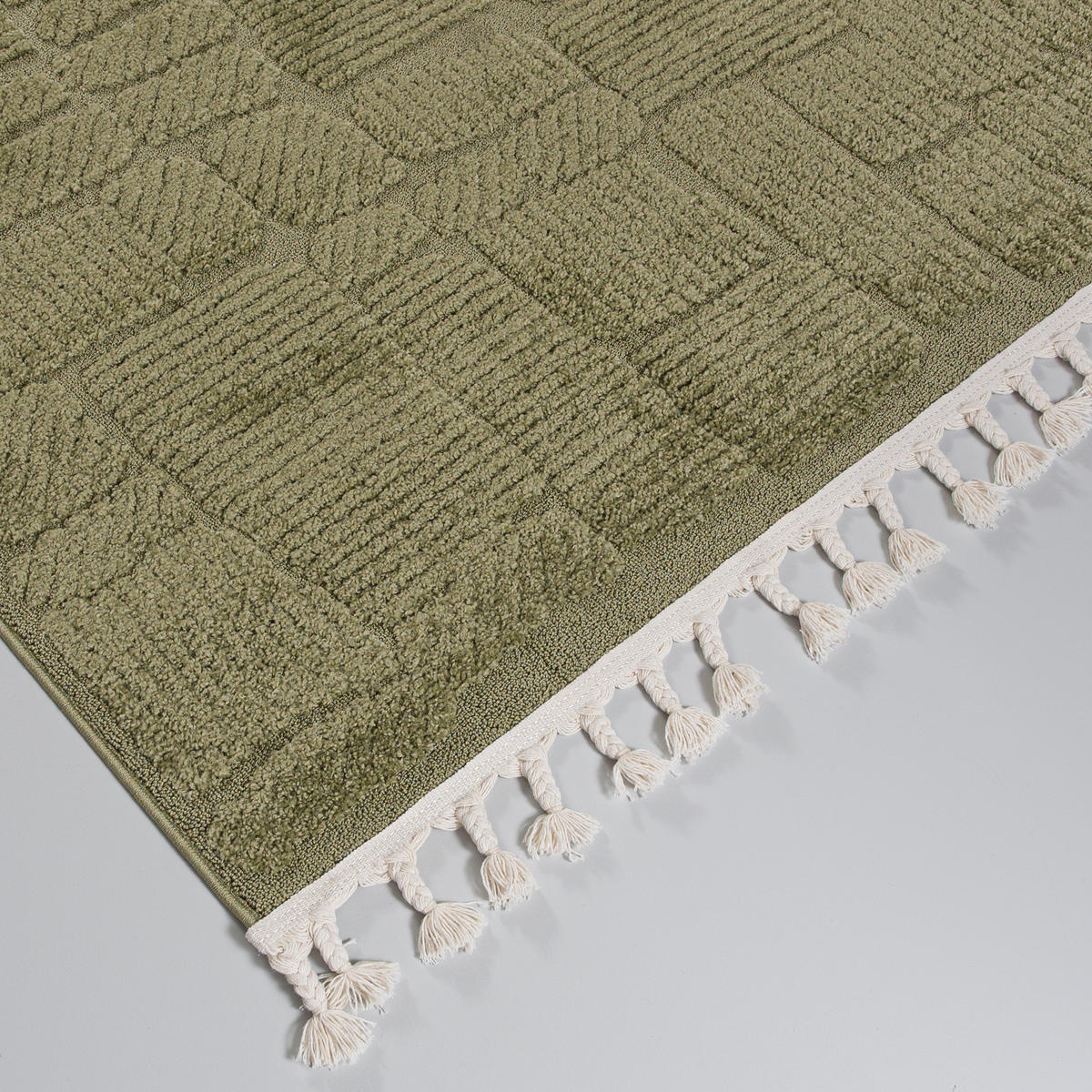 TEPPICH Grün Geometrisch, Moderne - 160 x 230 cm - Hellgrün, Textil (160/230cm) - Mazovia