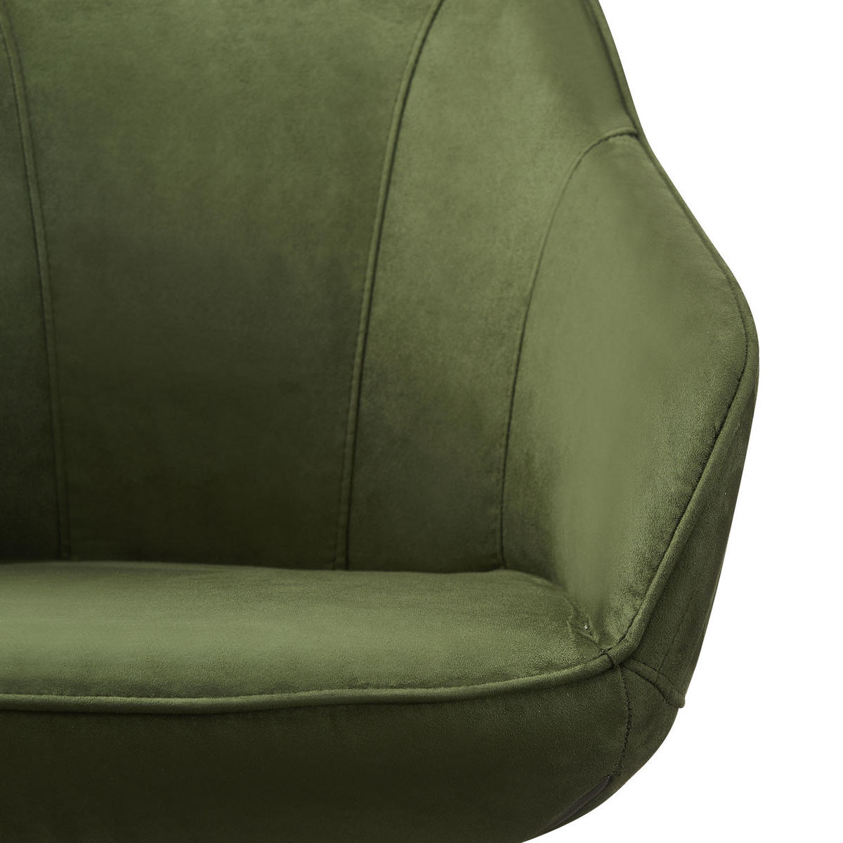 ARMLEHNSTUHL KATJA Grün - Grün, Textil/Metall (57/82/62cm) - B&D Home