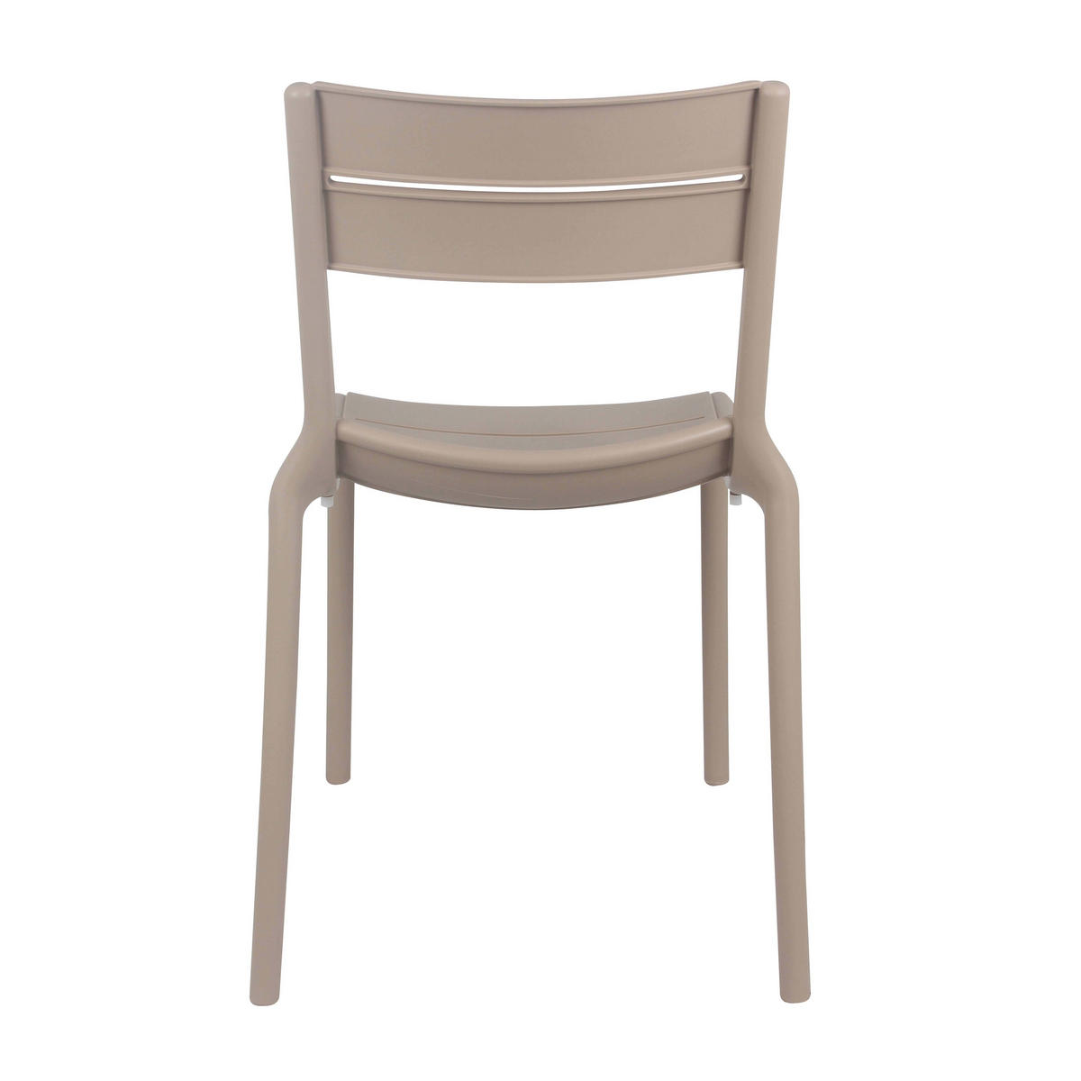 GARTENSTUHL 4-tlg., Elfenbeinfarbe - Creme, Kunststoff (54/50cm) - Oviala