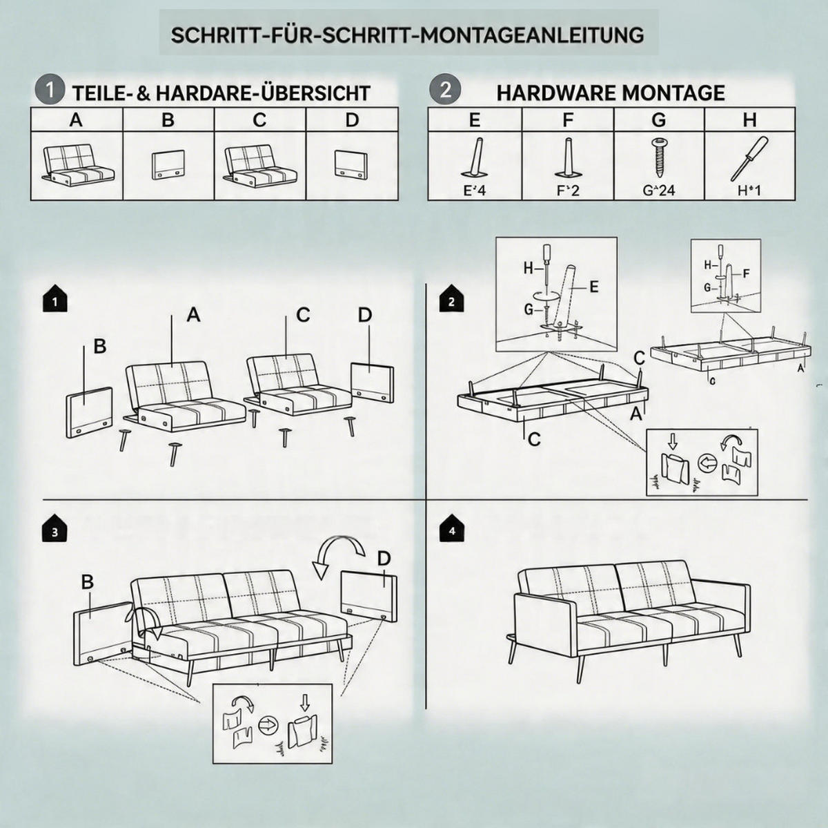 2-SITZER Schlafsofa aus Samt mit 5-fach verstellbaren Rückenlehnen Beige - Beige, Textil (89/70/164cm) - Modenvie