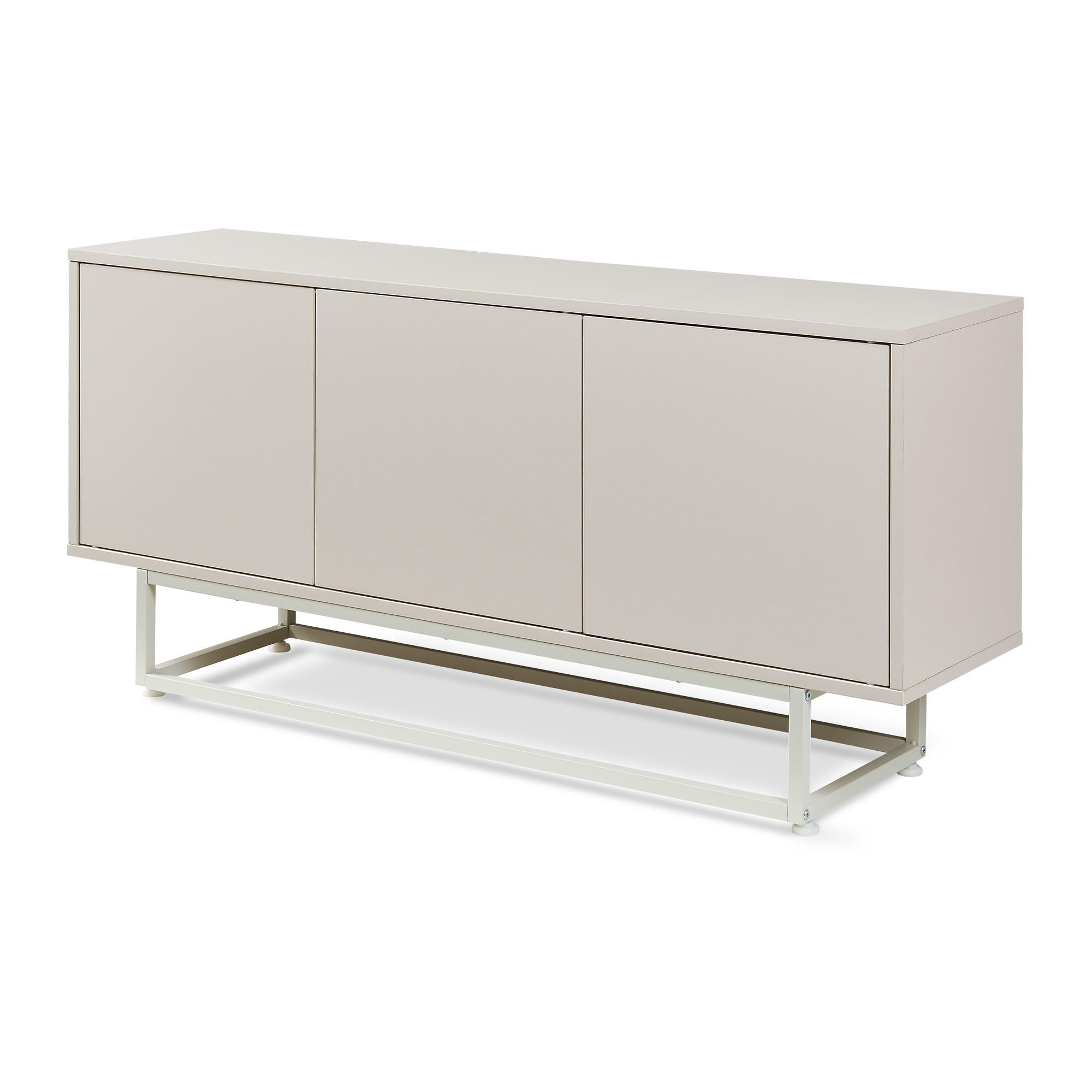 Beige, Holzwerkstoff/Metall (120/55/30cm) - [en.casa]