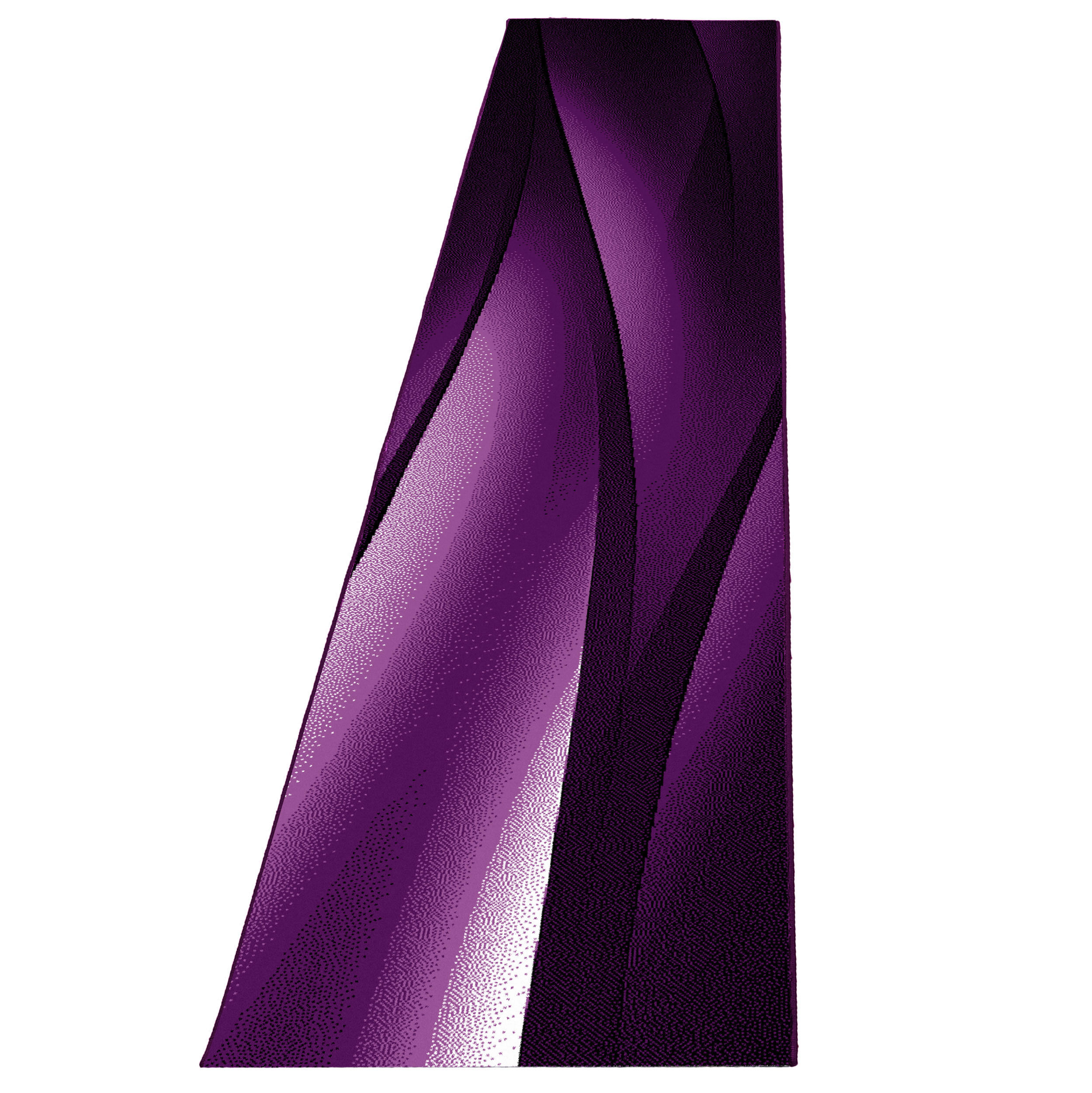TEPPICH Kurzflor Ombre-Verlauf Polypropylen Wohnzimmer Violett Läufer 80x300 - Lila, Textil (80/300cm) - KADIMA DESIGN