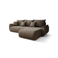 ECKSOFA mit Schlaffunktion TOKYO R Monolith 09 Rechts - Braun, Textil (280/185cm) - Bedante