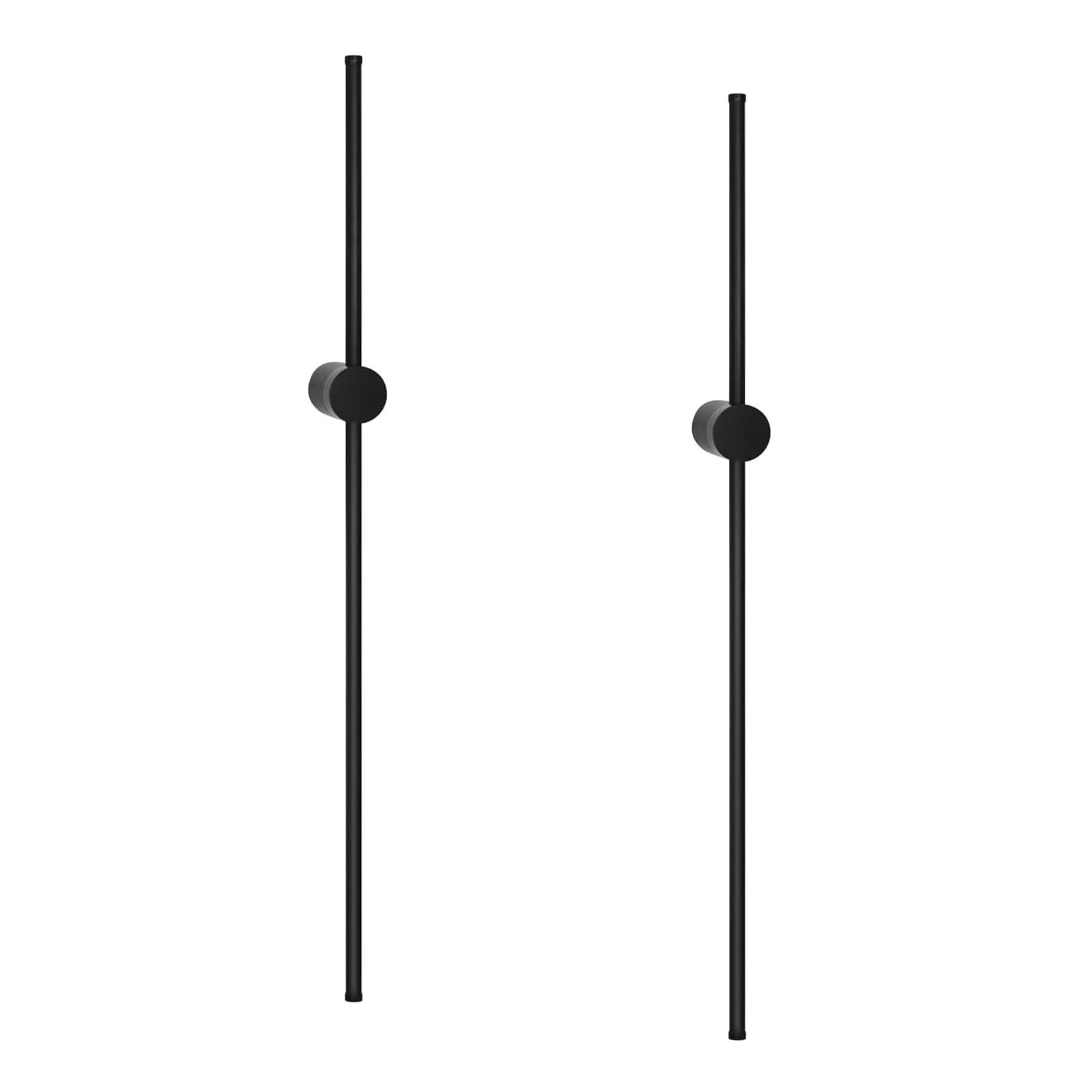 NÁSTĚNNÉ LED svítidlo Nastasi (sada 2 ks) - černá, kov (60/6/10cm) - Nettlife