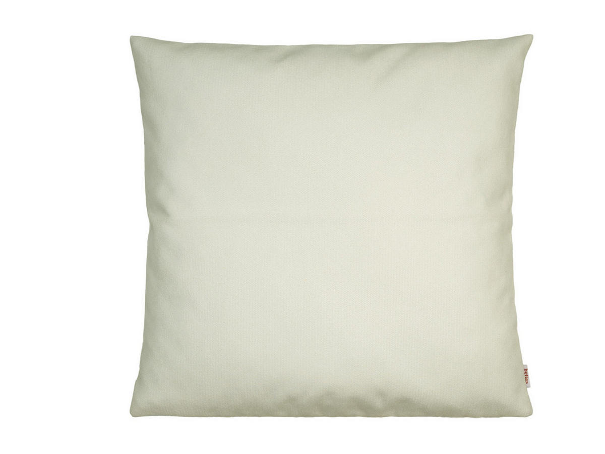KISSENHÜLLE FarbTon Chenille-Haptik sahne-weiß 50/50 cm - Ecru, Textil (50/50cm) - beties Heimtextil