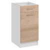 KÜCHENUNTERSCHRANK mit 1 Schublade d40 1sz eiche - Eiche Artisan, Holzwerkstoff (40/82/44cm) - roe furniture