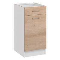 KÜCHENUNTERSCHRANK mit 1 Schublade d40 1sz eiche - Eiche Artisan, Holzwerkstoff (40/82/44cm) - roe furniture