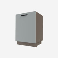 SPÜLENUNTERSCHRANK Bonn D1ZM/60 Dust Grey Matt / Lava Matt 60 / 50 / 82cm - Dunkelgrau/Grau, Holz/Holzwerkstoff (60/82/50cm) - Feldmann-Wohnen