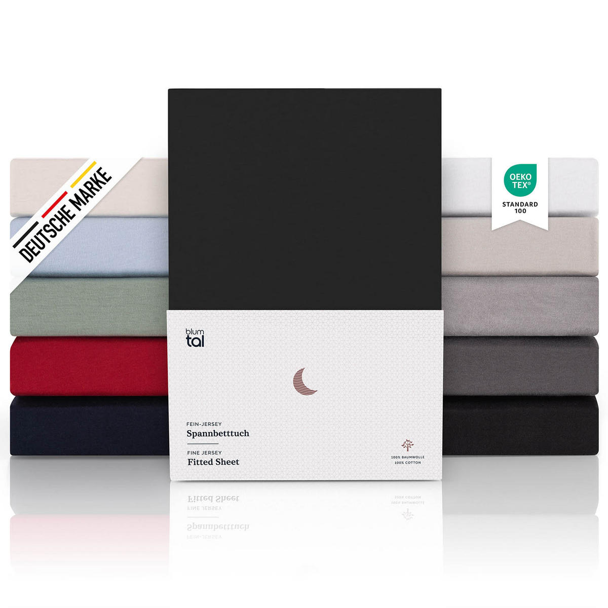 SPANNBETTLAKEN 270/200/30 cm Schwarz - Schwarz, Textil (200/270cm) - Blumtal