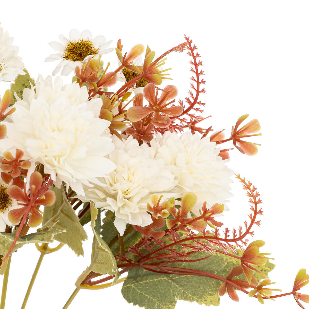 KUNSTBLUMENSTRAUSS Pery 33 cm - Weiß, Kunststoff (33cm) - Atmosphera Createur d´interieur