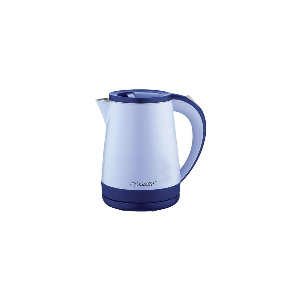 WASSERKOCHER ELEKTRISCH Hellblau 20.2/15.6/21.6 cm MR037BLUE - Hellblau, Metall (15.6/21.6/20.2cm) - Maestro 