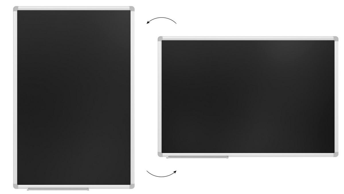 KREIDETAFEL mit Alurahmen Premium EXPO 90x60cm - Multicolor, Metall (90/60/1.6cm) - ALLboards