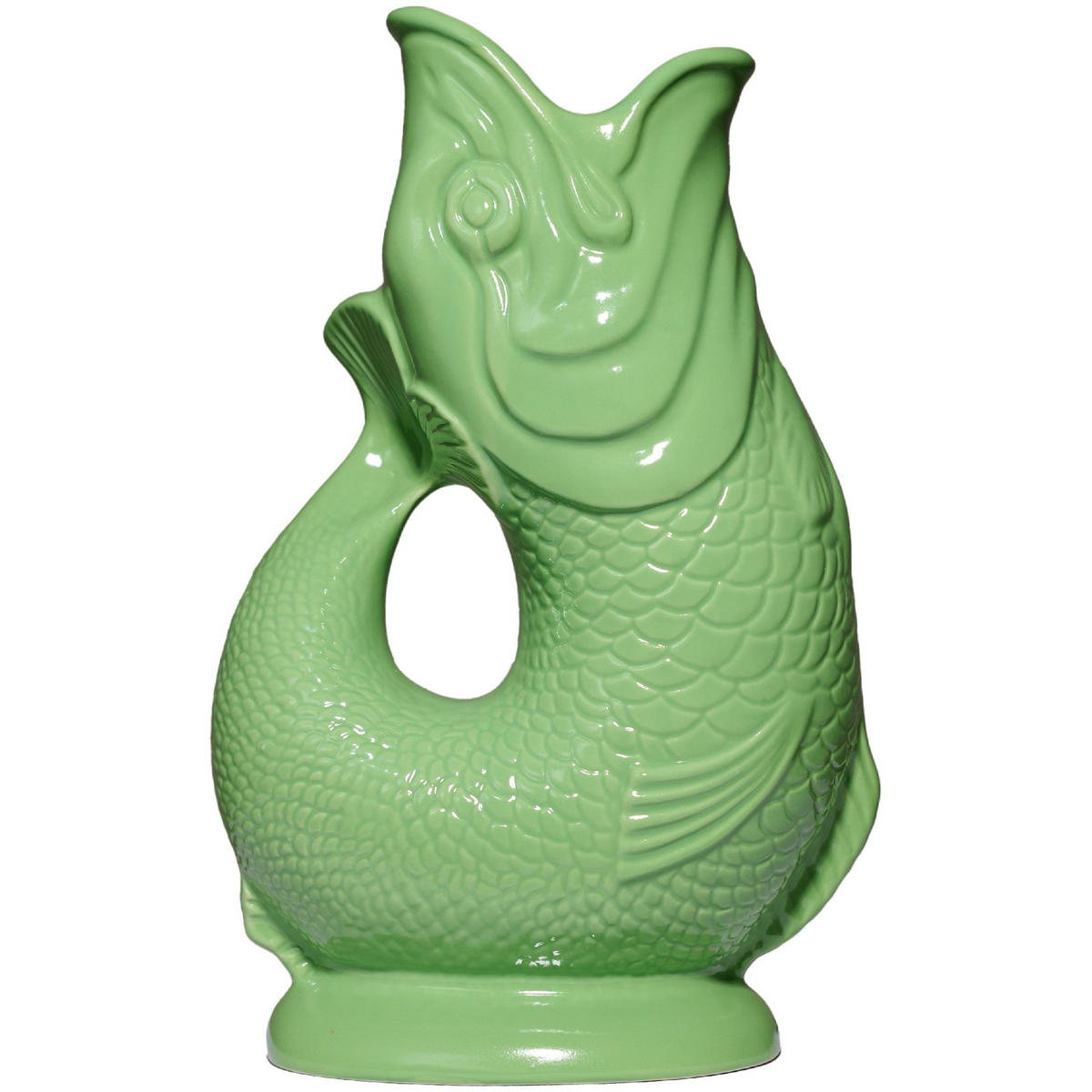 KARAFFE mit „Gluck-Gluck“-Geräusch 27,5/17/9,5 cm - Hellgrün, Keramik (1.2L) - Gluckigluck