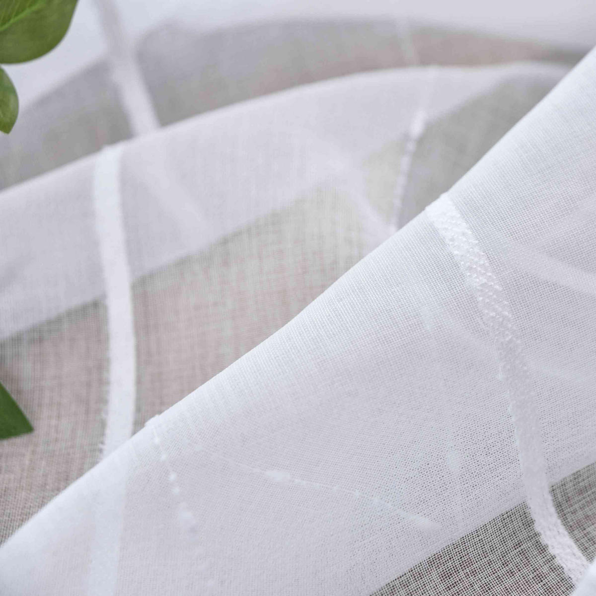 GARDINE LEINEN HxB 245x145 cm Natur Classic - Weiß, Textil (145/245cm) - Gardinenbox