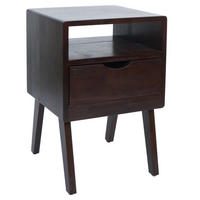 NACHTTISCH rechteckig Dunkelbraun - Dunkelbraun, Holz (42/64/40cm) - MCW