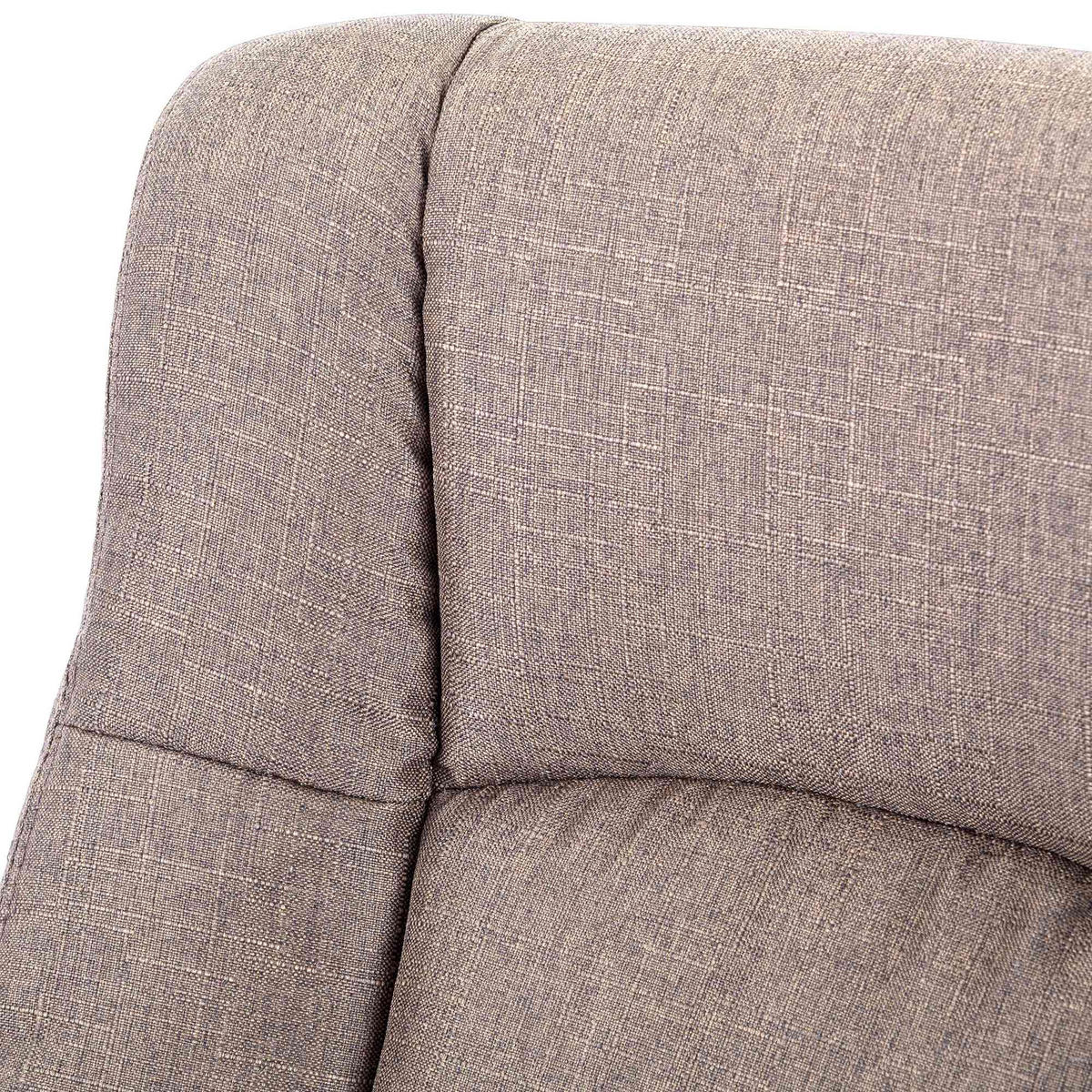 DREHSTUHL Stoff Taupe - Taupe/Schwarz, Kunststoff/Textil (66/106/70cm) - CLP