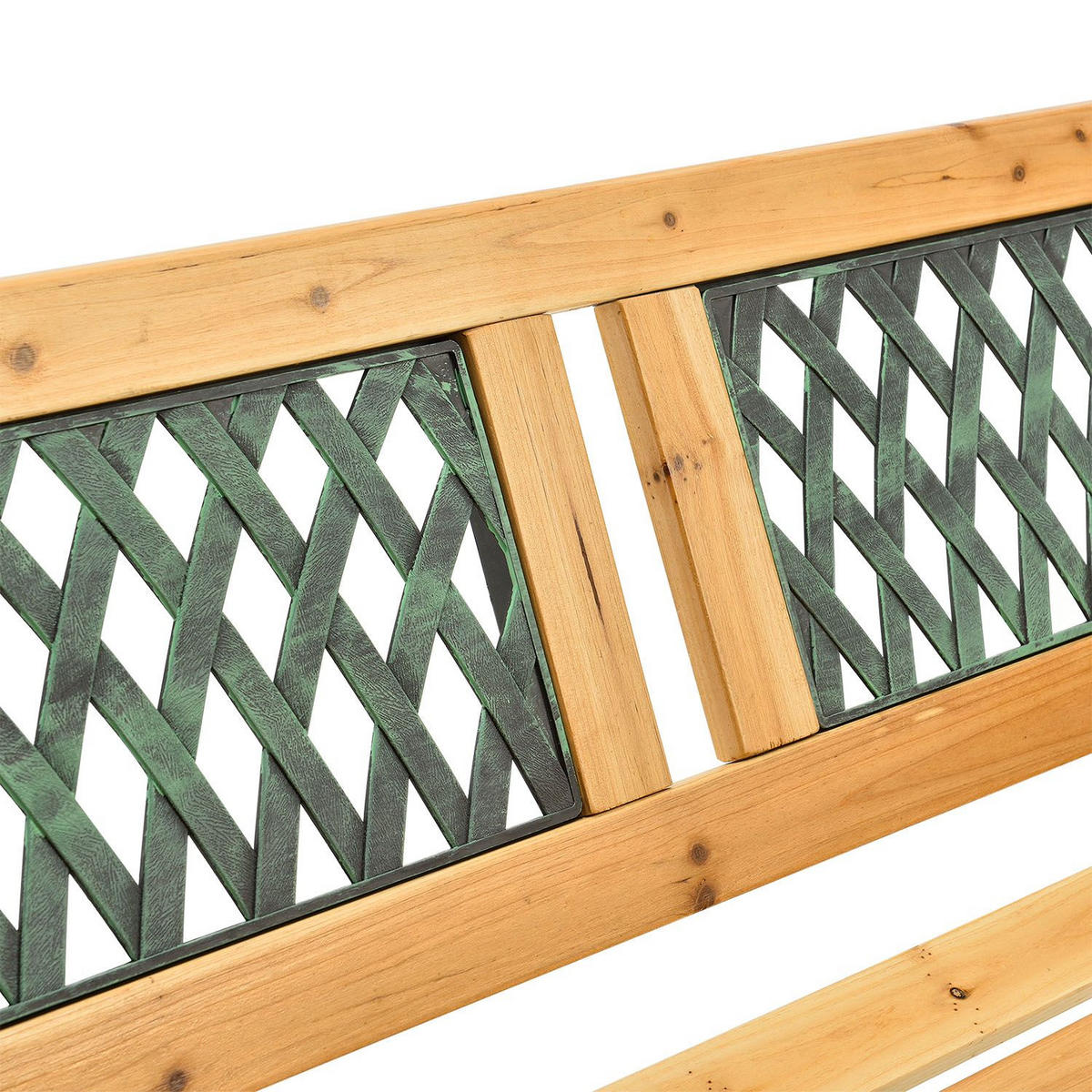 GARTENBANK Sanremo 2-Sitzer - Braun, Holz (122/73/54cm) - Juskys