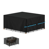ABDECKHAUBE Gartenmöbel 200x140x90cm Schwarz - Schwarz, Kunststoff (1/1/1cm)
