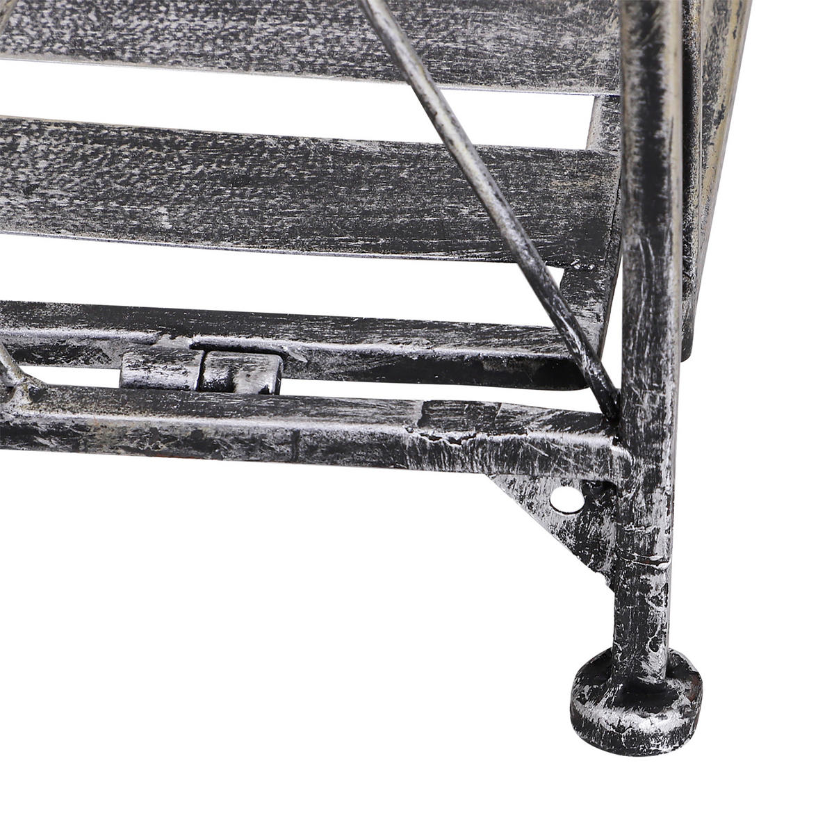 GARTENREGAL aus Metall 44x25x96 cm in Grau mit Faltfunktion - Grau, Metall (25/96/44cm) - Modfu