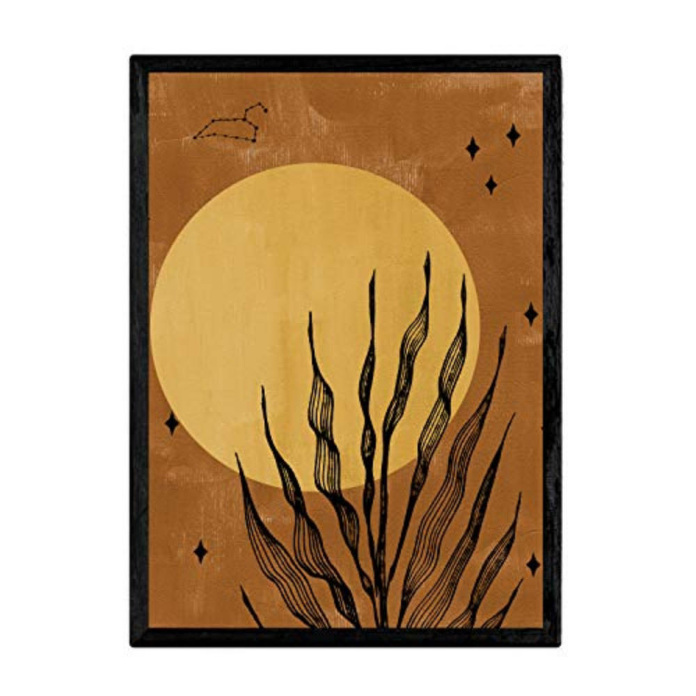 POSTER Abstrakte Pflanzen A3 Rahmenlos - Klar, Papier (29.7/5/42cm) - Nacnic