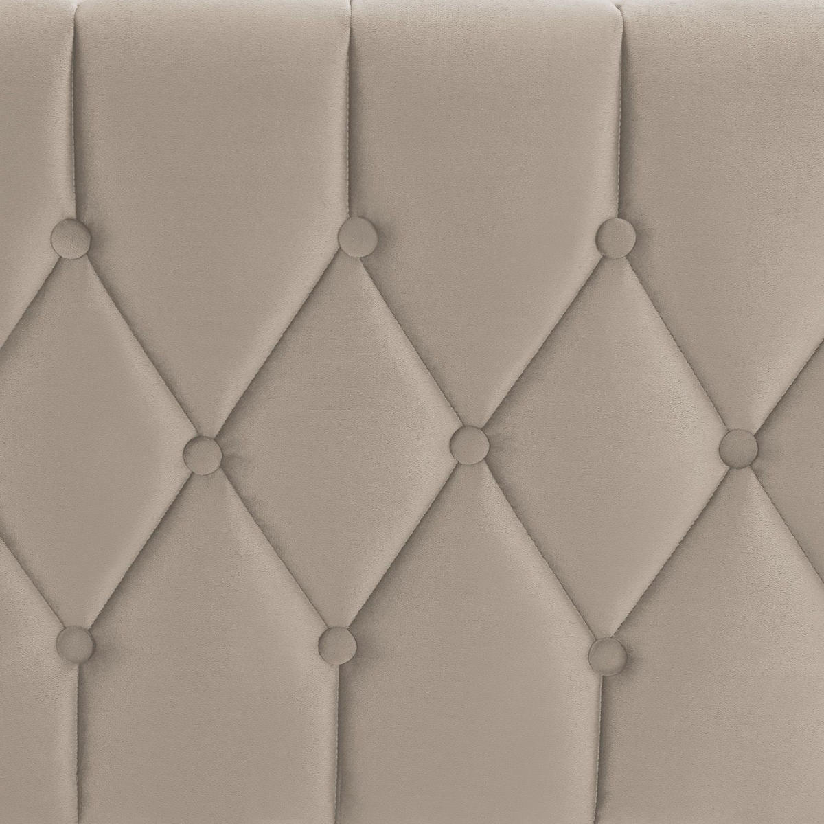BOXBETT Leona Beige Samt 180x200 cm - Beige, Textil (180/200cm) - Juskys