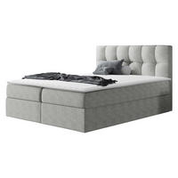 BOXBETT Rico - Hellgrau, Holz/Textil (120/200cm) - MIRJAN24