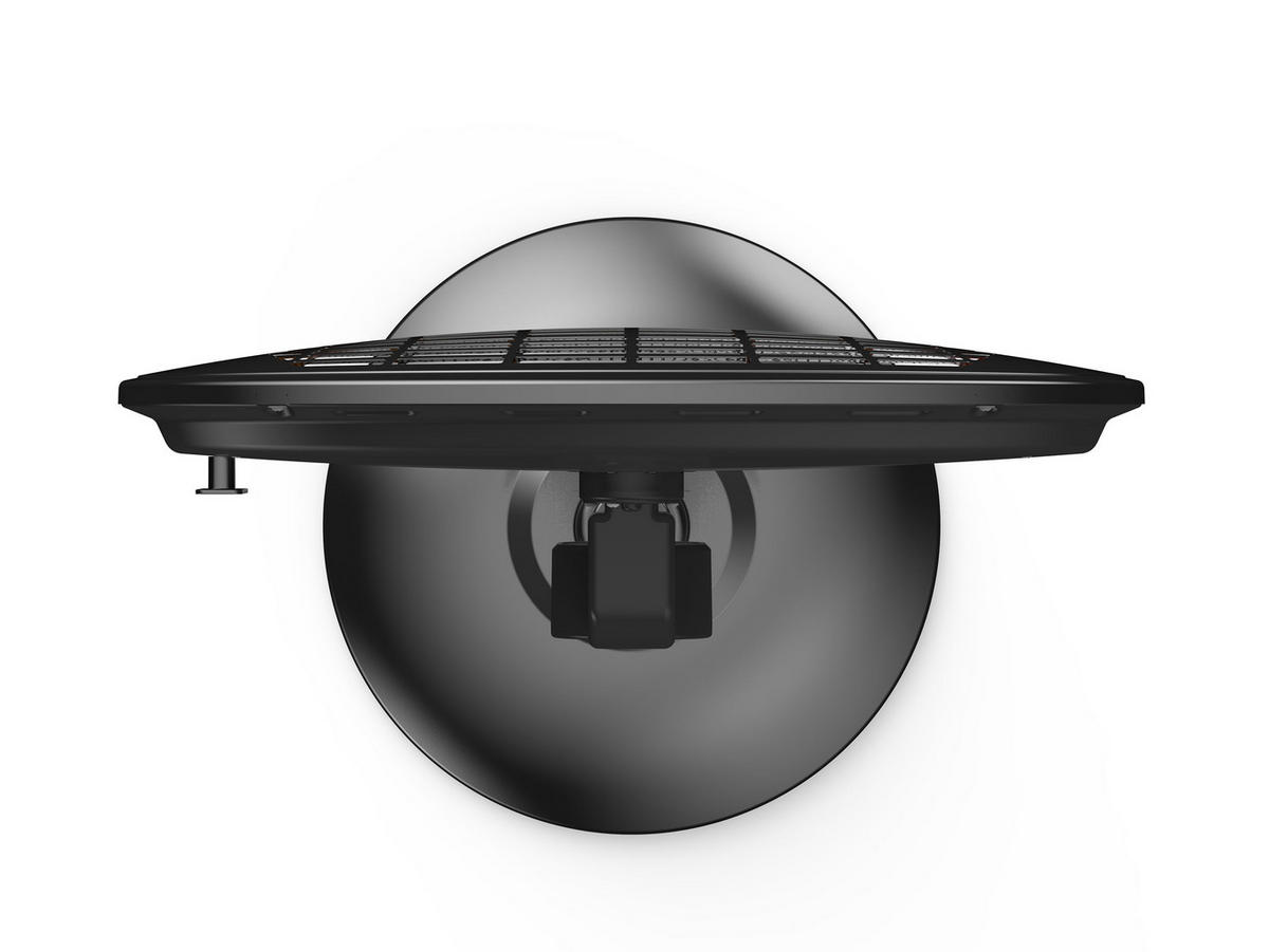 HALOGEN-HEIZUNG auf Standfuß Schwarz outdoortauglich und höhenverstellbar 2000 W - Schwarz, Kunststoff/Metall (52/210/52cm) - Purline