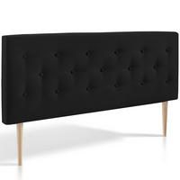 KOPFTEIL 150x100 cm Oslo anthrazit - Dunkelgrau, Textil (8/100/150cm) - VS Venta-stock