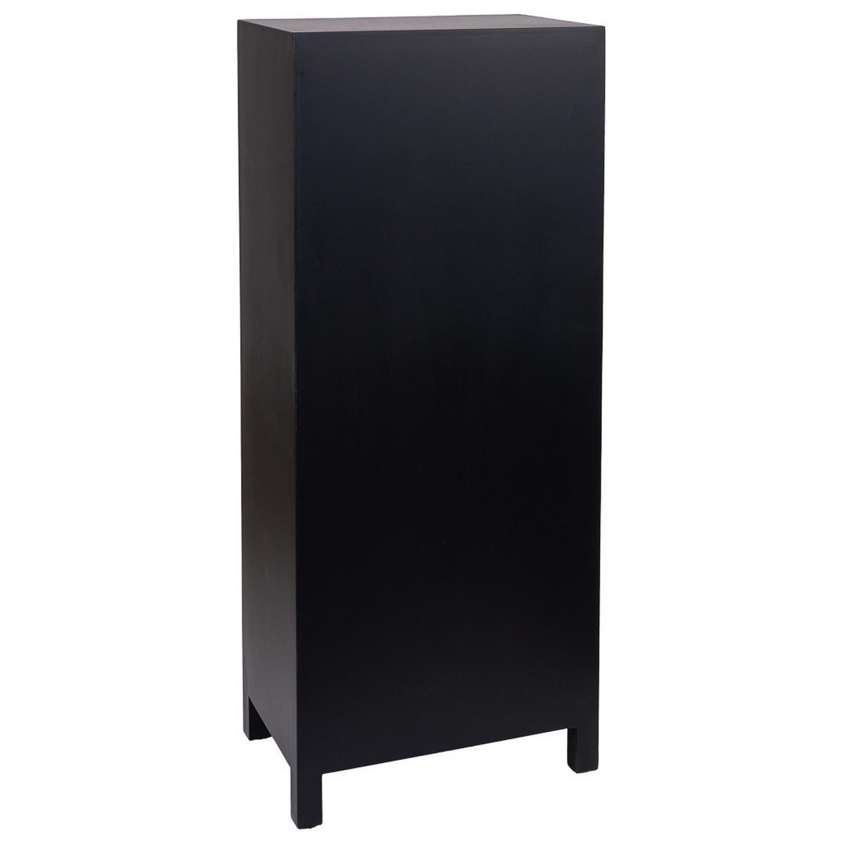 SCHRANK aus Holz 50x35x121 cm - Schwarz, Holz (50/121/34cm) - Wanderlust