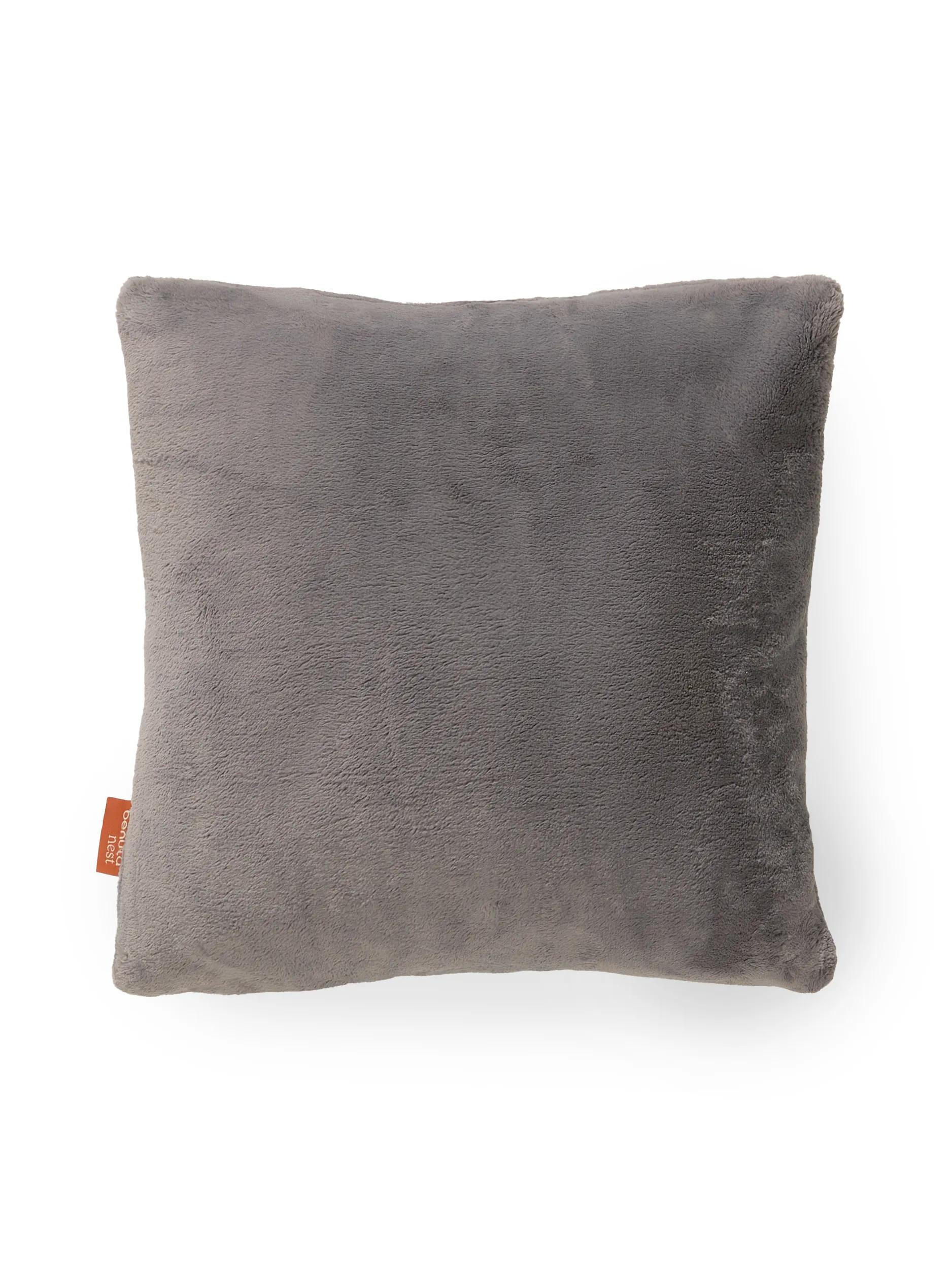KISSEN Cosi Grau 45/45 cm - Grau, Textil (45/45/15cm) - benuta