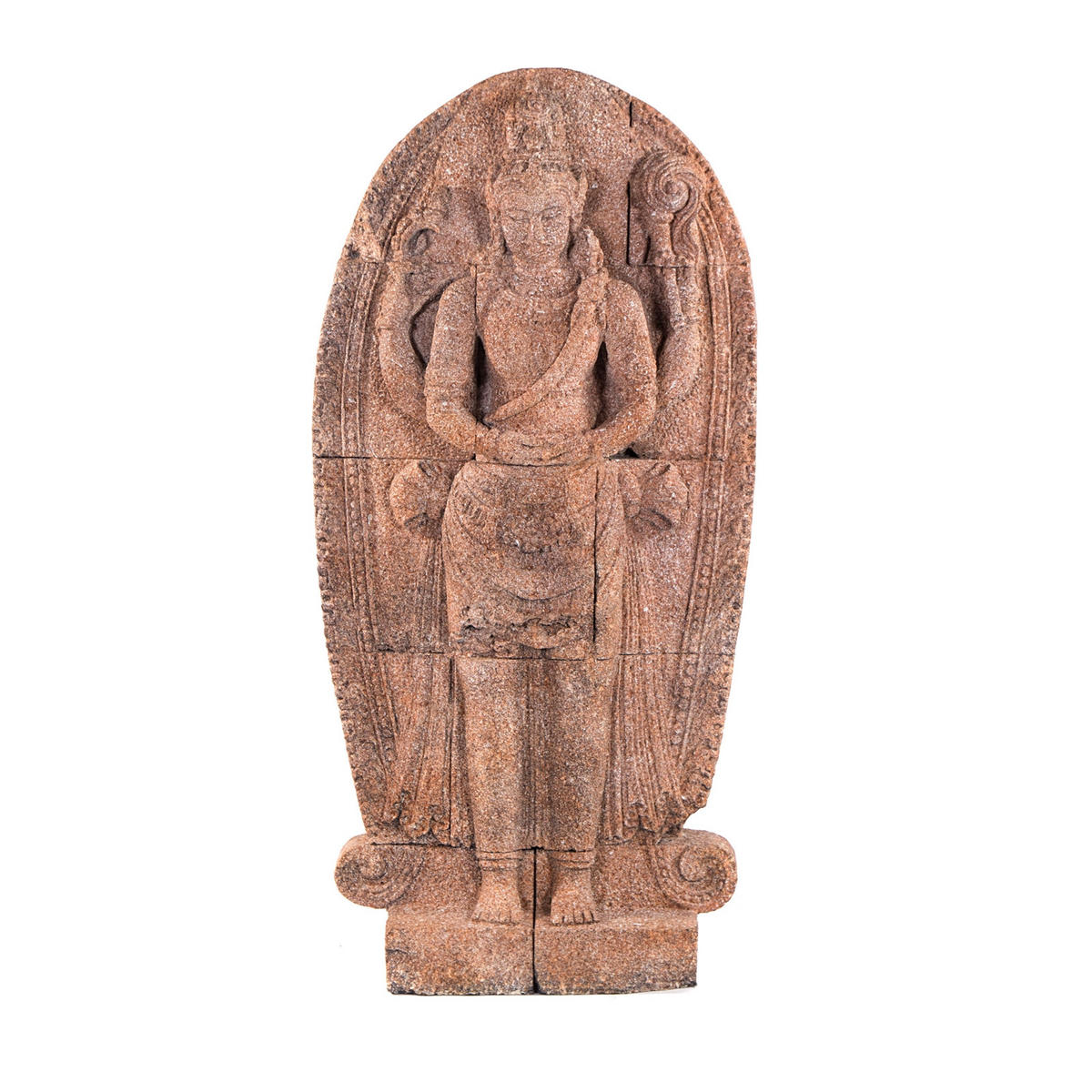 SKULPTUR SIWA Beton, outdoor geeignet naturfarben - Grau, Kunststoff (70/140/20cm) - CREEDWOOD