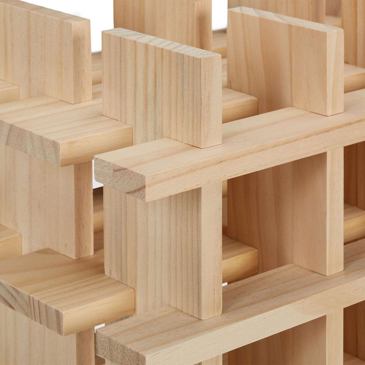 WEINREGAL - Hellbraun, Holz (75/54/24cm) - Relaxdays