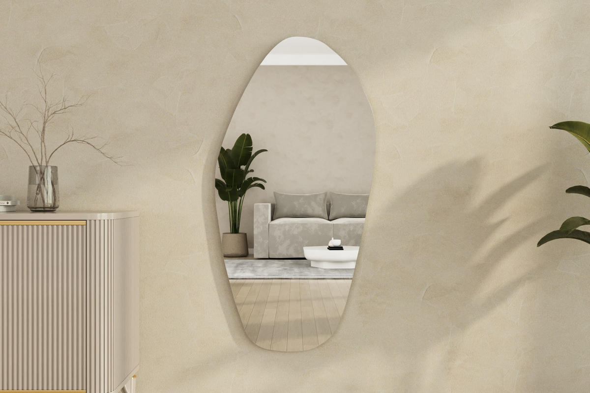 WANDSPIEGEL Aurora Silber 92642 - Silberfarben, Holzwerkstoff (60/120/2cm) - moebel17