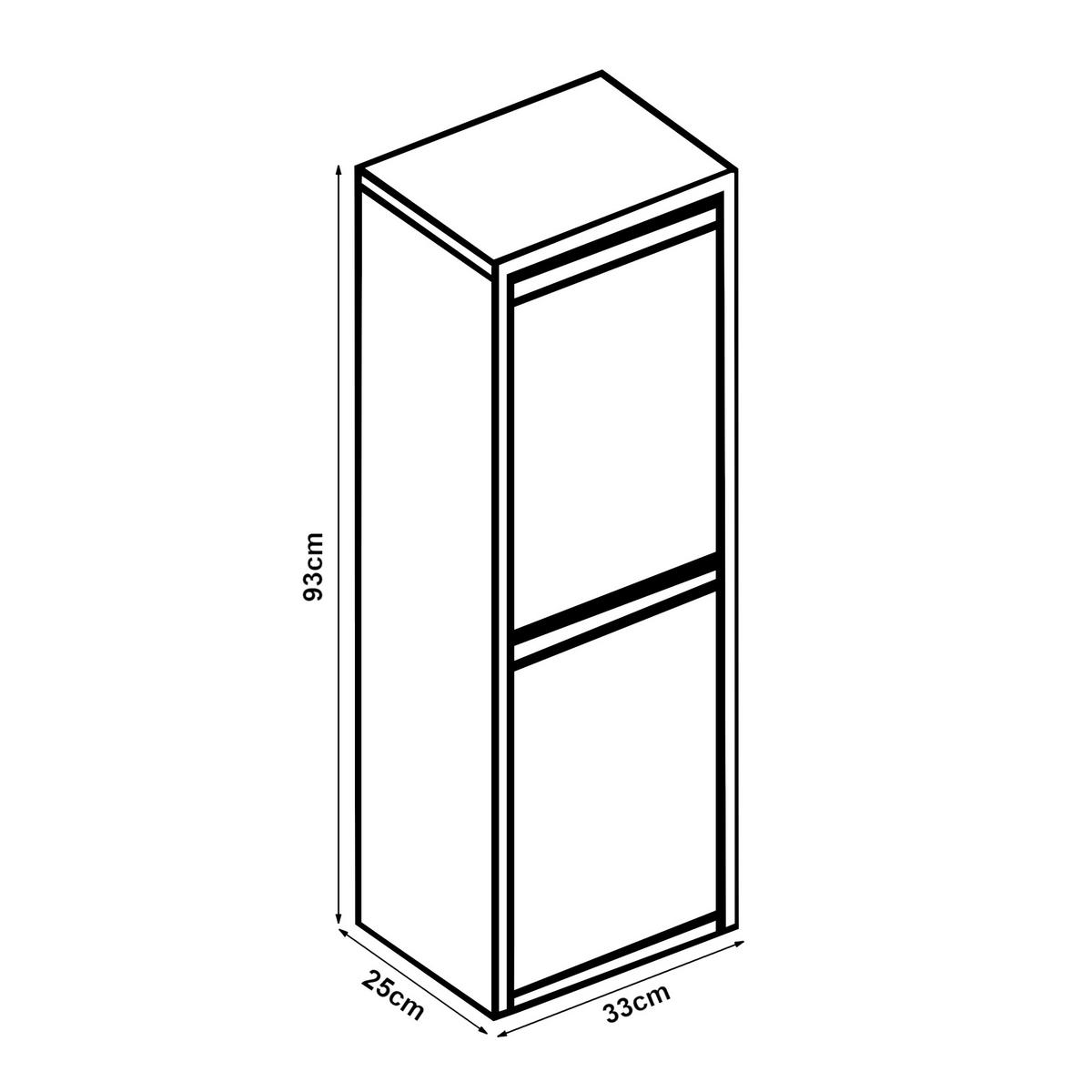 SKŘÍŇ NA ODPADKY Sollentuna - krémová, kov/plast (33/93/25cm) - [en.casa]