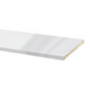 SOCKELLEISTE Weiß Hochglanz 200 / 1,8 / 15cm - Frontdekor - Weiß Hochglanz, Holzwerkstoff (1.8/200/10cm) - Feldmann-Wohnen