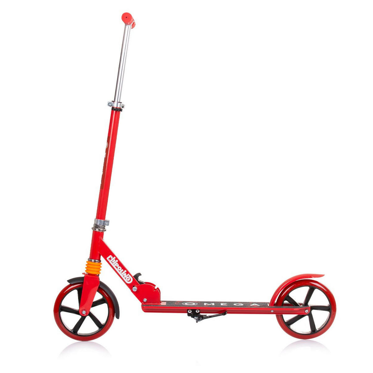 KINDERROLLER Omega rot ABEC-7 Lager verstellbar faltbar Bremse - Rot, Metall (80/34/90cm) - Chipolino