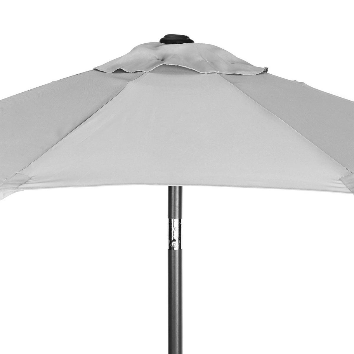 SONNENSCHIRM Siesta - Grau, Textil/Stein (180/180cm) - Butlers