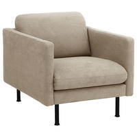 POLSTERSESSEL Katina Flachgewebe beige - Beige, Kunststoff (76/78/89cm) - 58aufmkessel