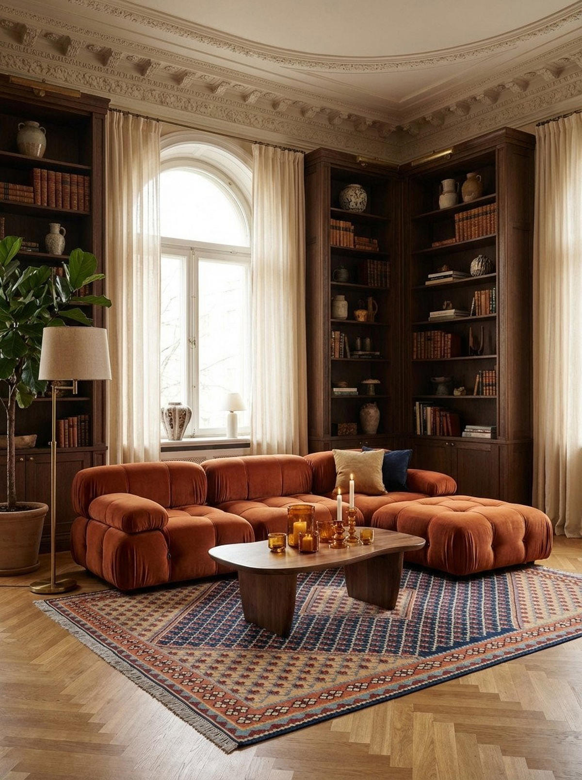 HANDWEBTEPPICH Kelim Senneh Blau 193/153 cm Schurwolle - Blau, Textil (153/193cm) - Looma