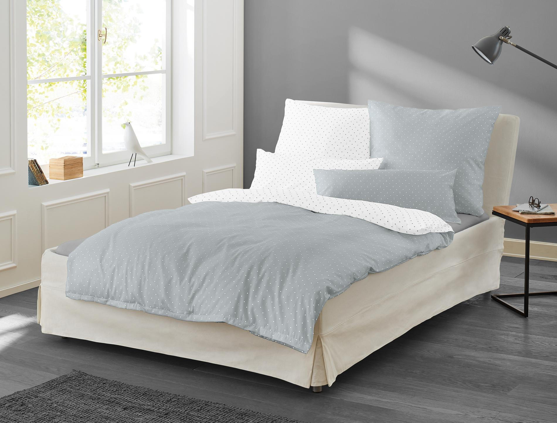 BETTWÄSCHE JESSICA 8256 - Silberfarben, Textil (135/200cm) - Irisette