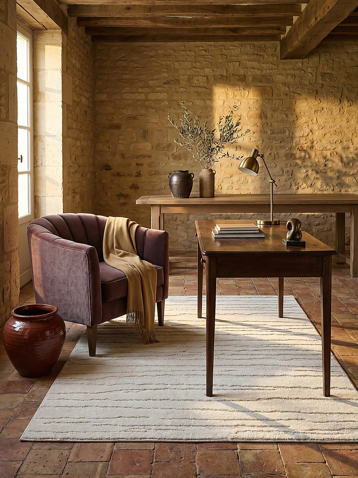 KURZFLORTEPPICH Abstrakt CETINA Polypropylen Creme 160 x 230 cm - Beige, Textil (160/230cm) - KADIMA DESIGN