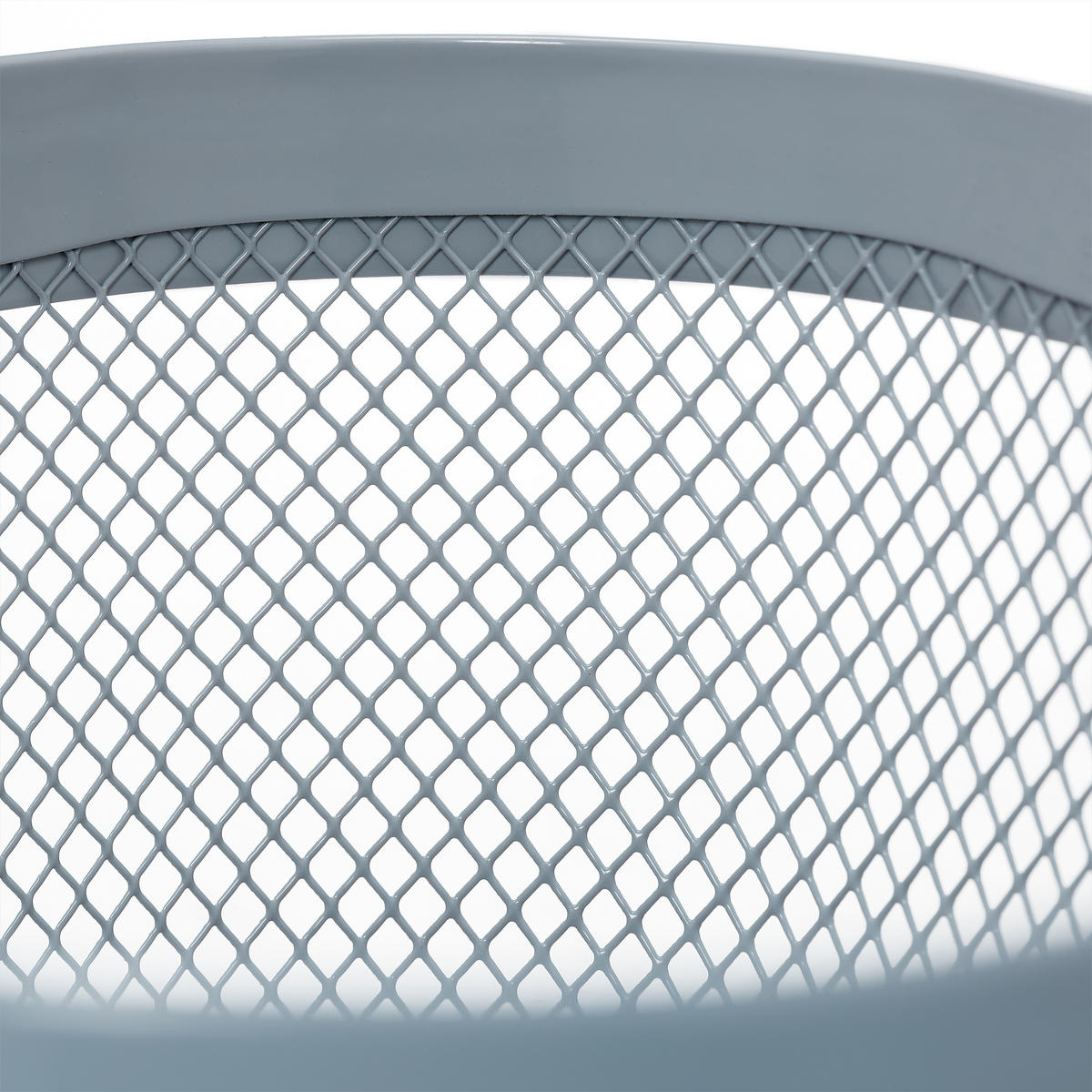 AUFBEWAHRUNGSKORB - Grau, Holz/Metall (26/17.5/24.5cm) - Relaxdays