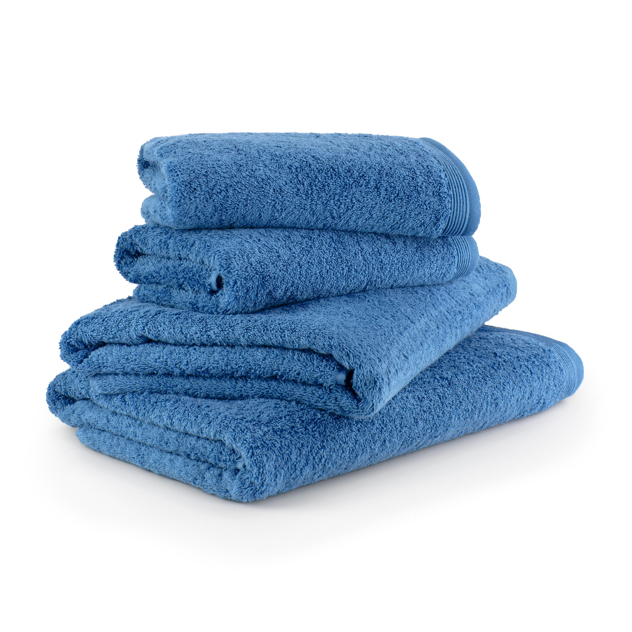 HANDTUCH 4ER SET SUPERWUSCHEL - Hellblau, Textil (80/150cm) - MÖVE
