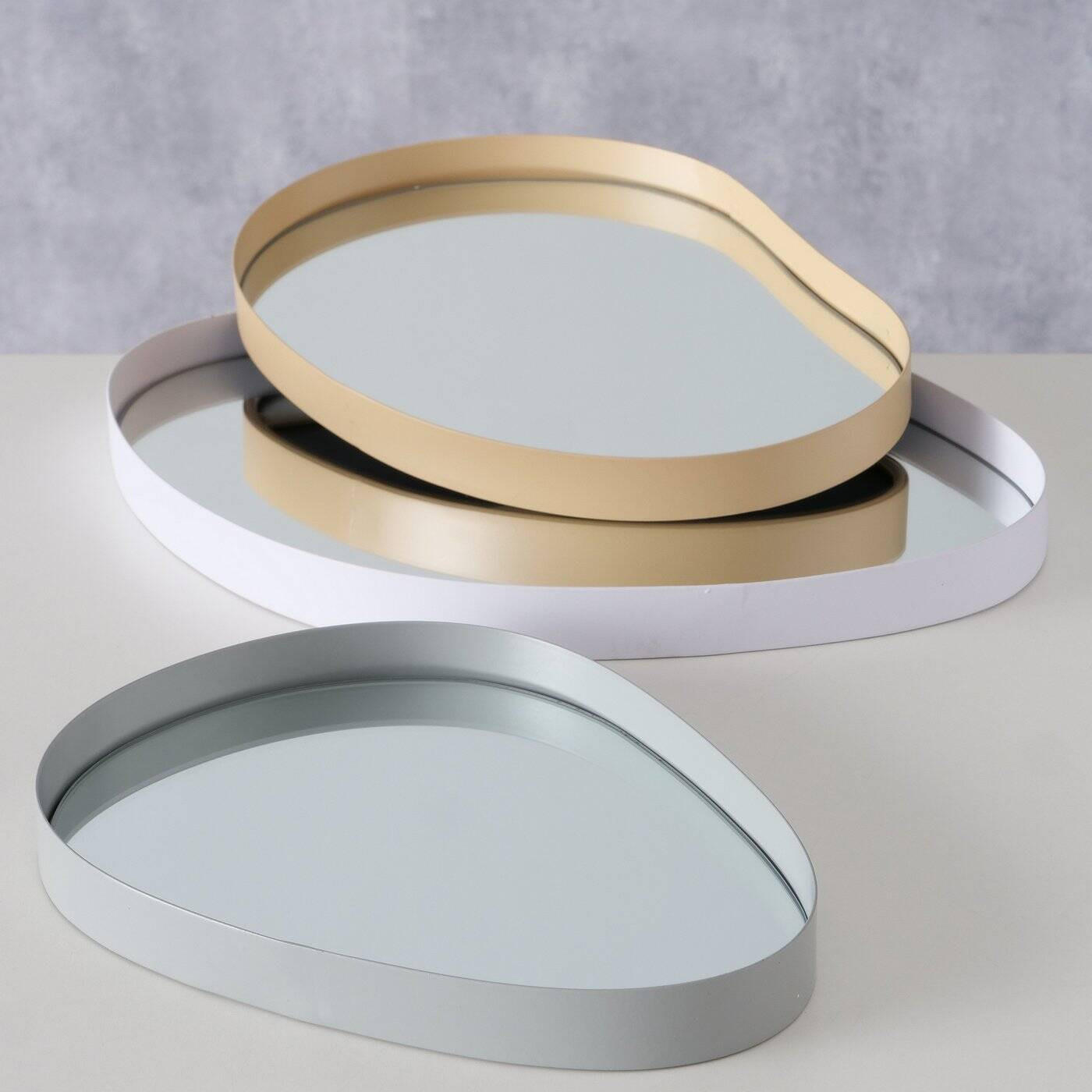 SCHALE Wolka 3er-Set - Multicolor, Metall (2.5cm) - Boltze Home