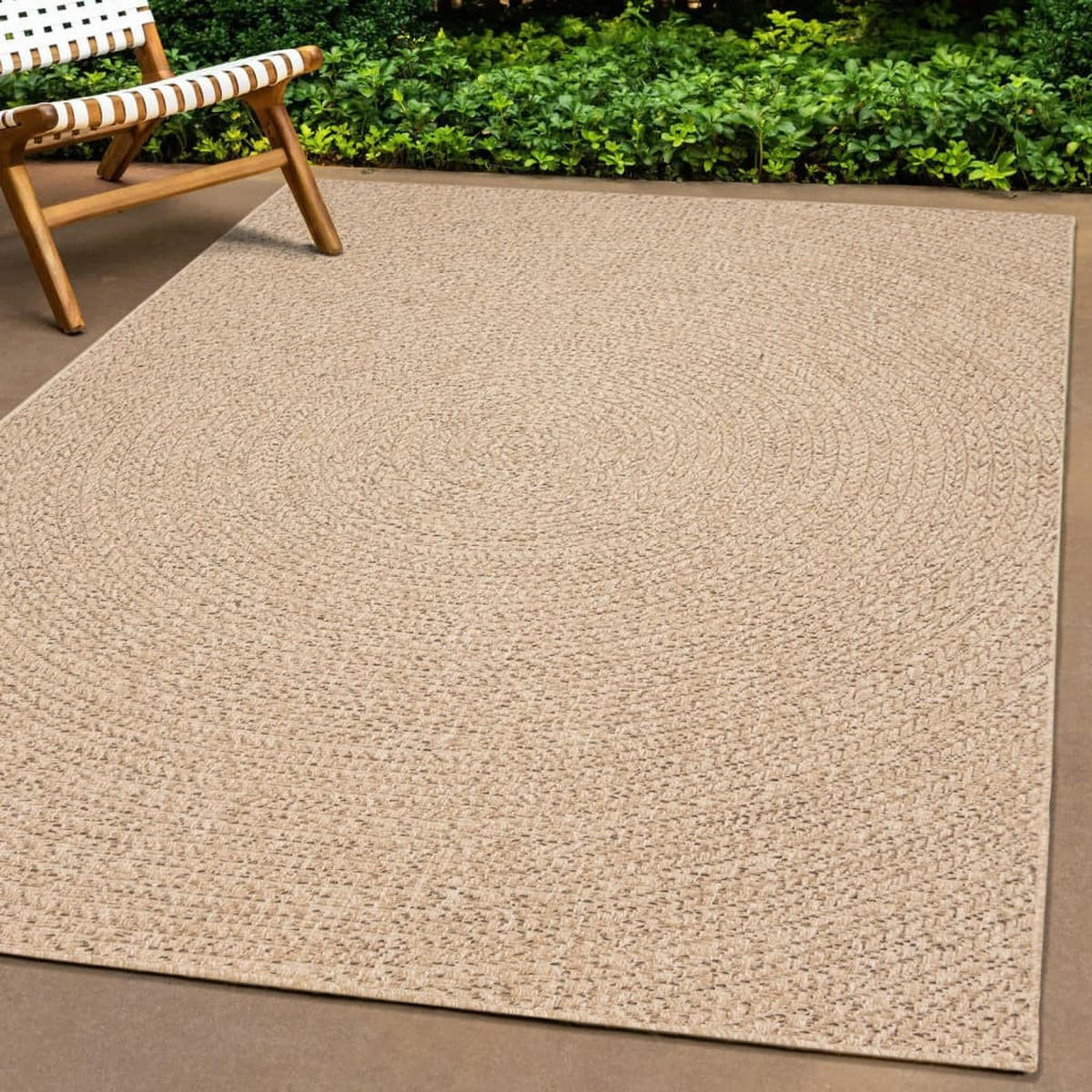 TEPPICH Zizur fur Indoor und Outdoor 240/340 cm aus PP in Jute-Optik - Braun, Kunststoff/Textil (240/340cm) - vidaXL