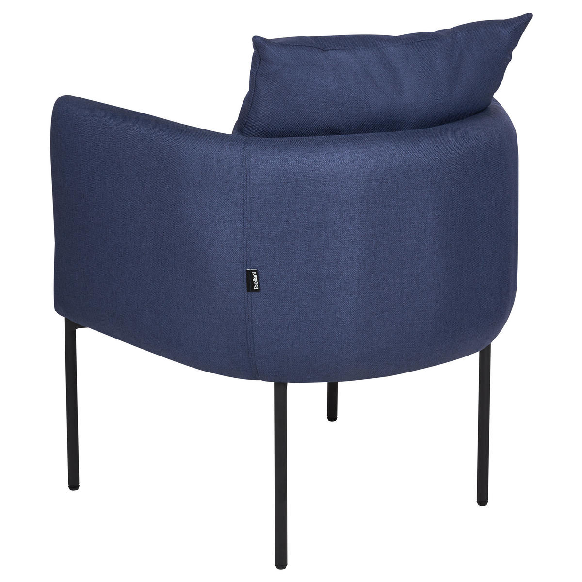 SESSEL Stoff Dunkelblau Malmos - Dunkelblau, Textil (62/68/62cm) - Beliani