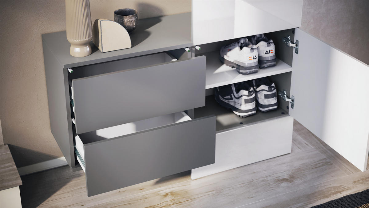 GARDEROBE Carlton Paneel in Bronze Optik - Bronzefarben, Holzwerkstoff (105/193/35cm) - Vladon