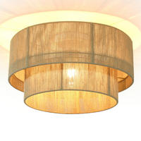 DECKENLEUCHTE Ceilume 40/40/27.5 cm - Braun, Textil (40/40/27.5cm) - ZMH