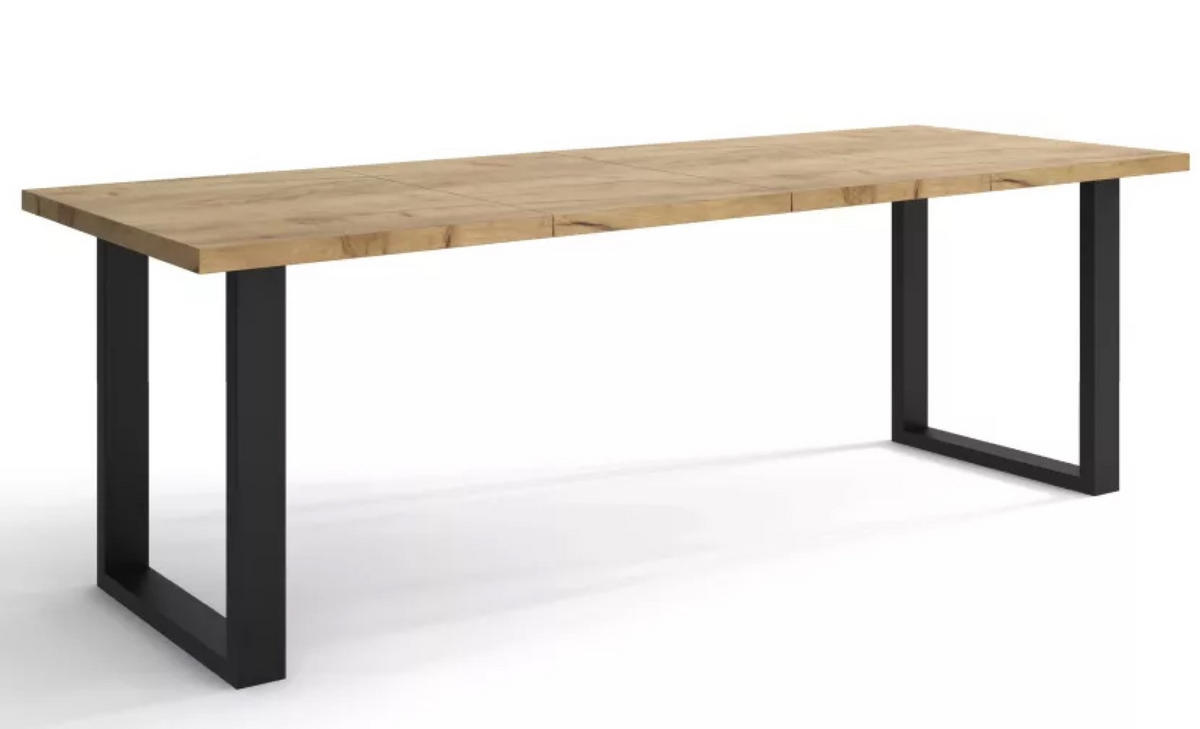 TISCH Schwarz Timi Ausziehbar Sonoma Eiche 80/140 cm - Multicolor, Holzwerkstoff (140/80/76cm) - Sepro Meble